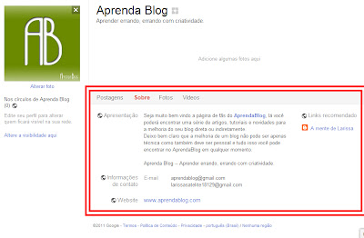 como editar a página de fãs do Google+