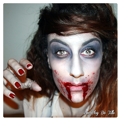 http://unblogdefille.blogspot.com/2014/10/halloween-makeup-zombie-walking-dead.html