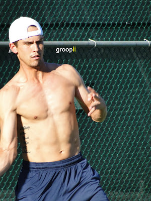 Ryan Sweeting Shirtless at Cincinnati Open 2010