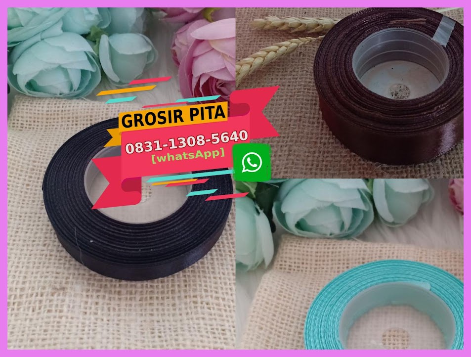 grosir pita  satin di medan 0896 6838 2836 WA Pita  Label