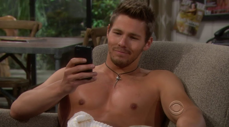 Scott Clifton Shirtless in the Bold and the Beautiful 20120807