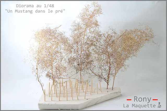 Création des arbres du diorama.