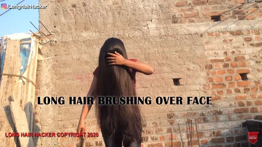 Long Hair Brushing Over Face Indian Model Sonali 2