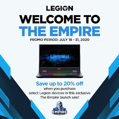 Lenovo The Empire Sale: select Legion devices up to 20% off