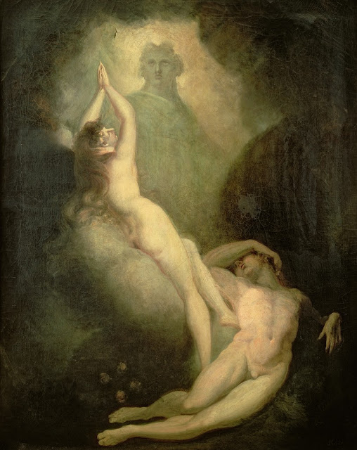 The creation of Eve, Henri Fuseli,painting