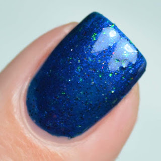 blue nail polish