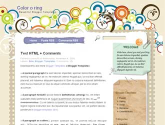 Color-o-Ring Blogger Template