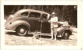 Leona Grant of Alameda California fishing trip with car