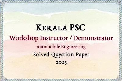 Workshop Instructor/Demonstrator Answer Key | 26/06/2023