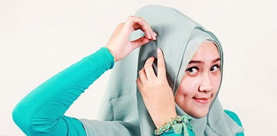 cara memakai hijab paris terbaru 2013