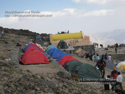 Accommodation in Mt Damavand south route Camp3 Bargah Sevom Shelter/Refuge 