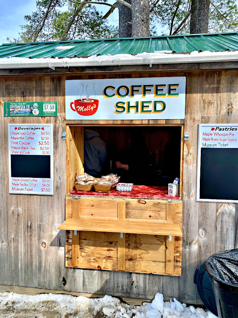 Coffee Shed de la Granja Merrifield Farm en Maine