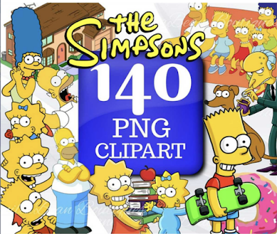 Simpsons PNG Clipart Bundle
