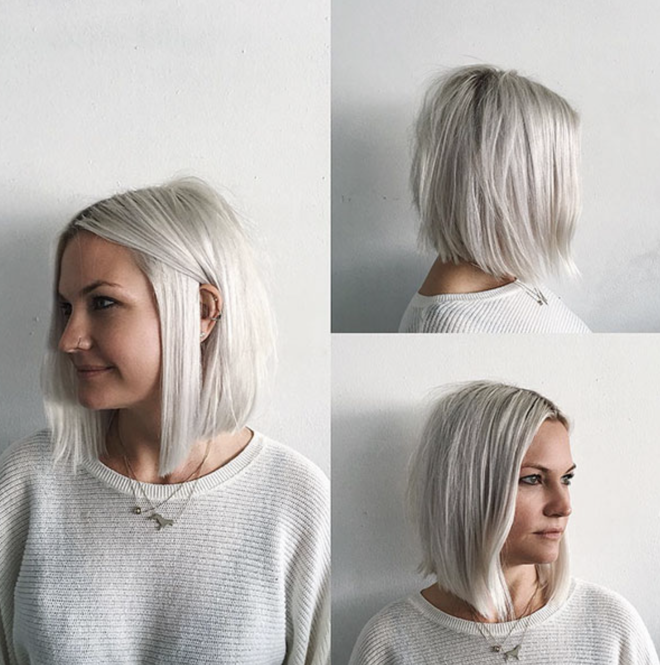 short straight hair asymmetrical