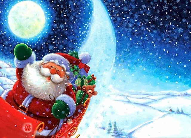 Merry Christmas Santa Claus HD Wallpaper Free