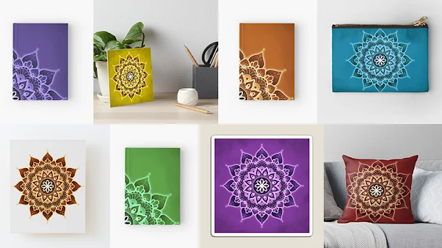 Collection Mandalas des Chakras, zen, inspirant, coloré, pour les personnes hypersensibles d'Audrey Janvier