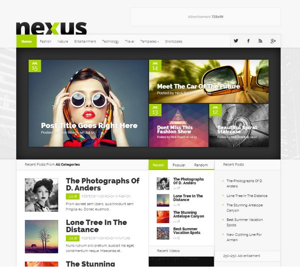 Nexus - Responsive Magazine WordPress Theme With Homepage Builder