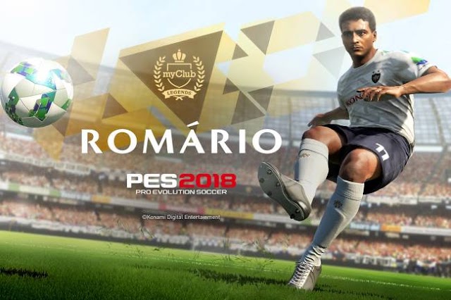 Romário vira lenda no PES 2018