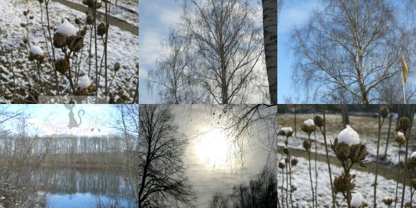 Campingplatz, Schnee, Foto