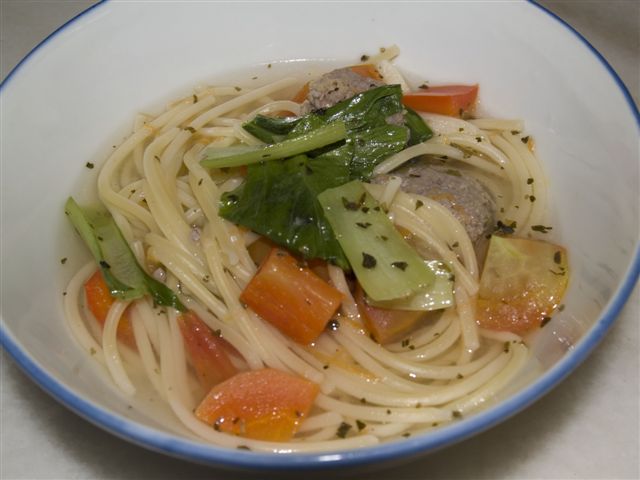 Spaghetti Soup Simple  Koleksi Resepi Emak