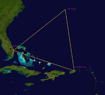 NASA image of the Bermuda Triangle - From the post 'The Bermuda Triangle - BBC Video + Info'