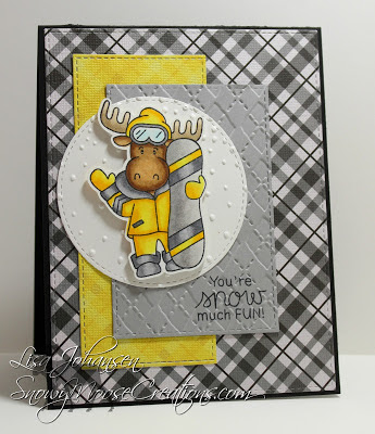 You're snow much fun by Lisa J. features Moose Mountain by Newton's Nook Designs; #newtonsnook