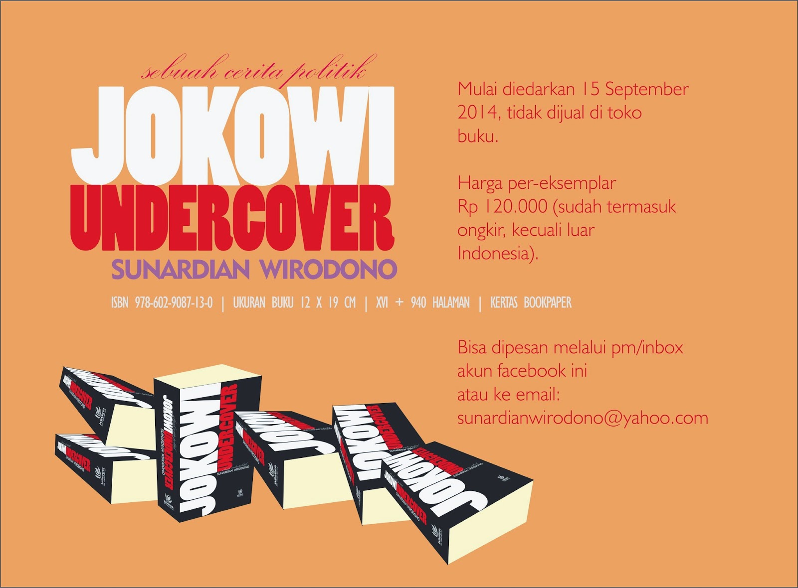 Sunardian: Jokowi Undercover Sebuah Novel Politik
