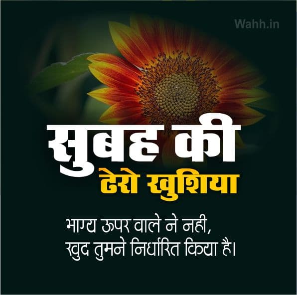 Best Inspirational Life Good Morning Quotes In Hindi