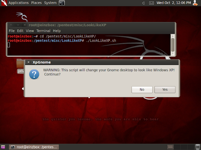 Merubah Desktop GNOME menjadi Windows XP