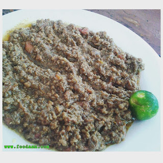 Keema with eggplant