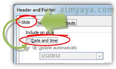 Tanggal memang bermanfaat untuk mengetahui kapan slide dicetak atau ditayangkan Cara Menghapus Tanggal dan Jam dari Slide Presentasi