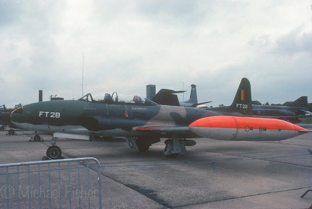 FT28 T-33A 11sm Belgian Air Force RAF Greenham Common 1979