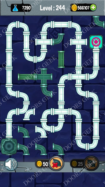  Plumber 3: Plumber Pipes Connect Level 244 Solution, Cheats, Walkthrough for android, iphone, ipad and ipod