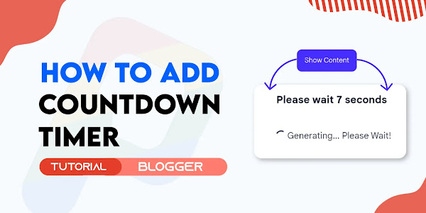 How To Add Download Countdown Timer For Blogger 2022