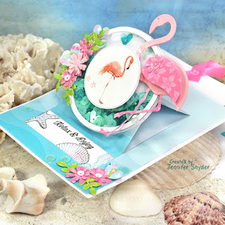 flamingo Slider Pop-up Card