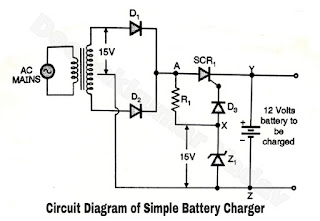 Circuit Diagram of a Simple Battery Charger