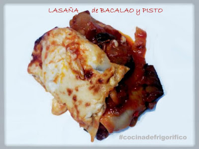 lasaña de bacalao y pisto de #cocinadefrigorifico