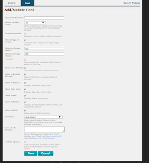 disini kalian hanya memerlukan sebuah alamat rss feed di blog kalian  Cara bikin Blog kalian jadi Aplikasi Android No Coding