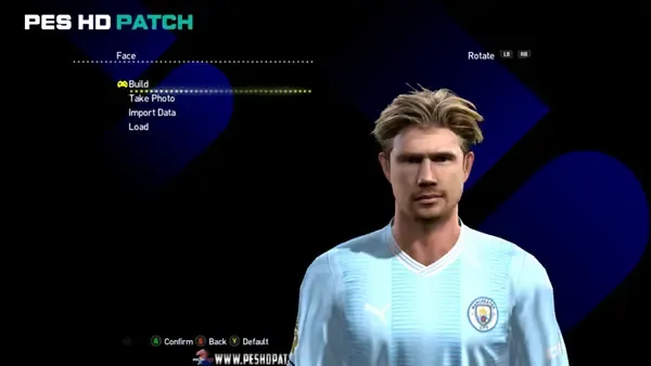 de bruyne face 2024 for PES 2013