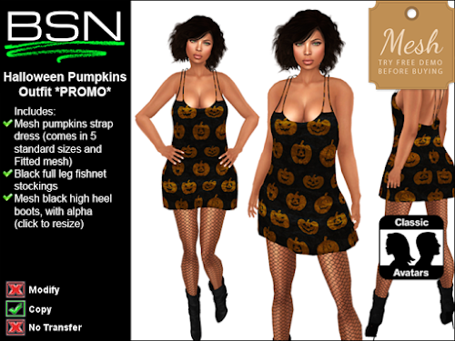 BSN Halloween Pumpkins Outfit *PROMO*