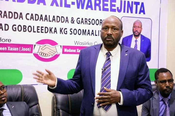 The Minister of Justice and his son were killed by al-Shabaab in an explosion in South West Somalia