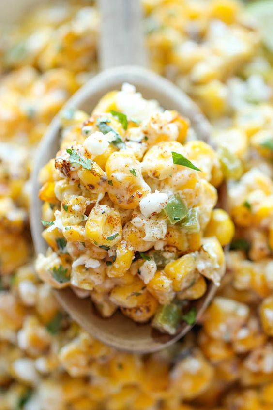 Mexican Corn Dip - The traditional Mexican street corn is turned into the best dip ever. It's so good, you won't even need the chips here!