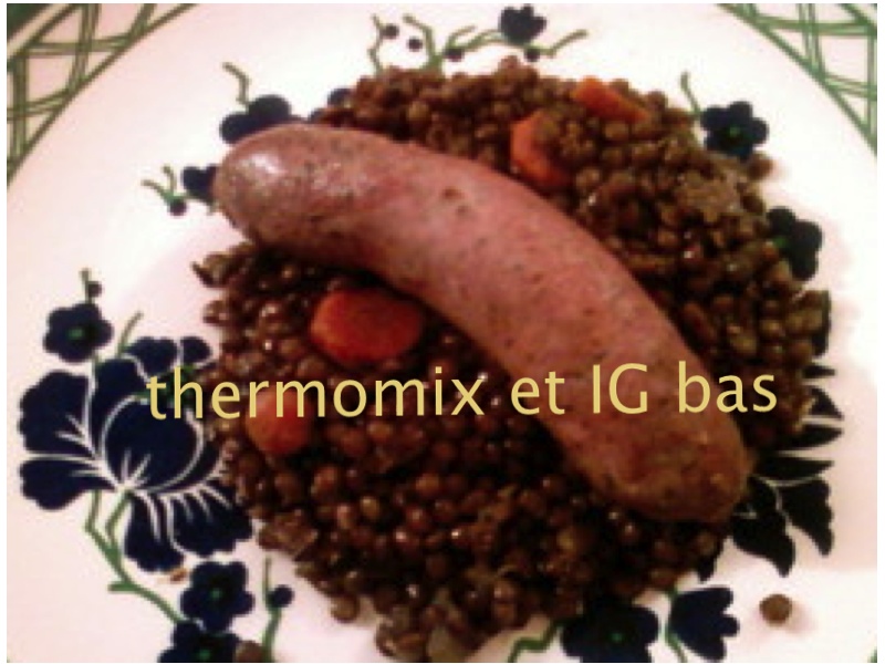Thermomix Et Ig Bas Saucisses Aux Lentilles Vertes