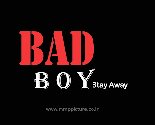 bad boy text png for editing