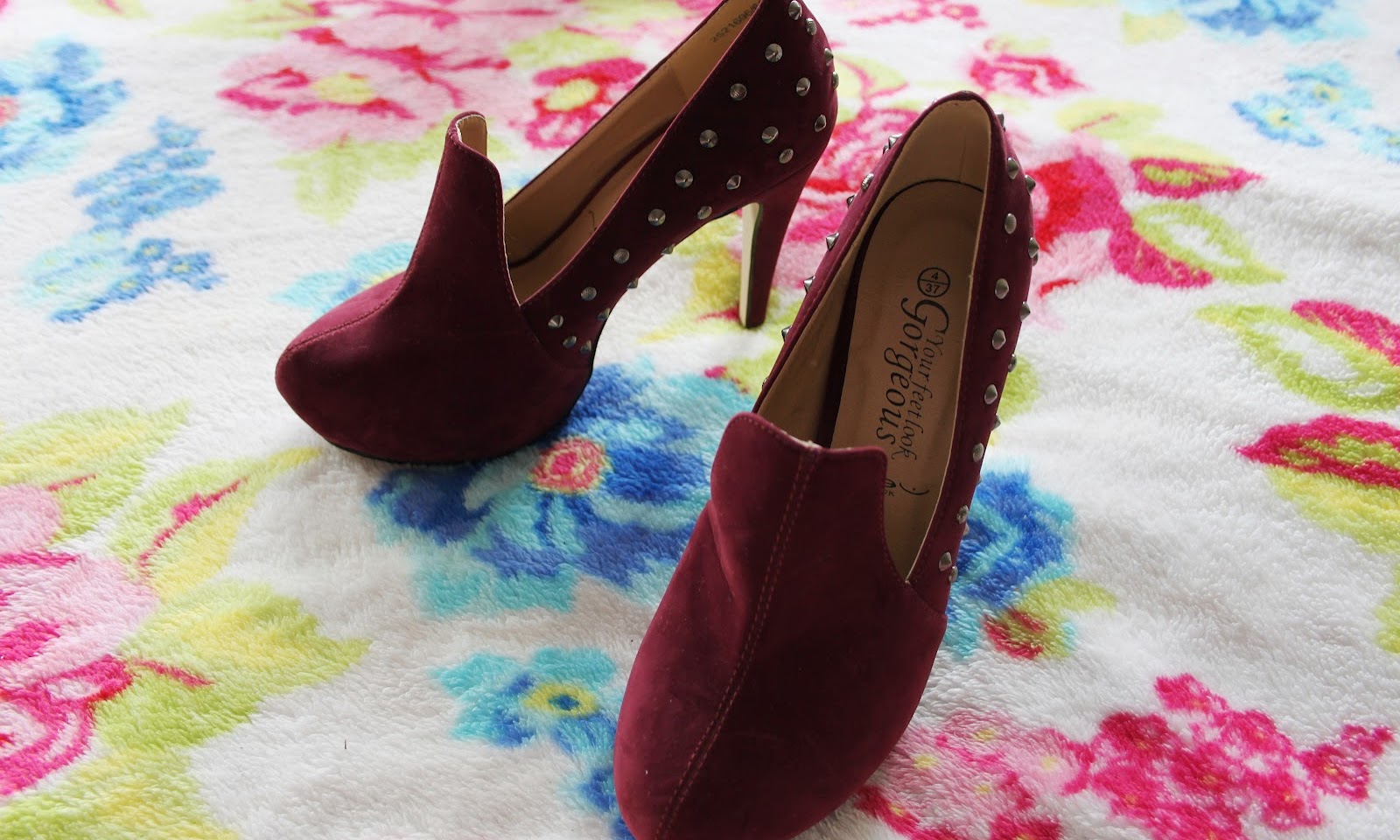 Studded Slipper Heels