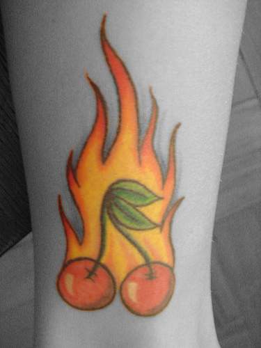 The fourth of my flame tattoos