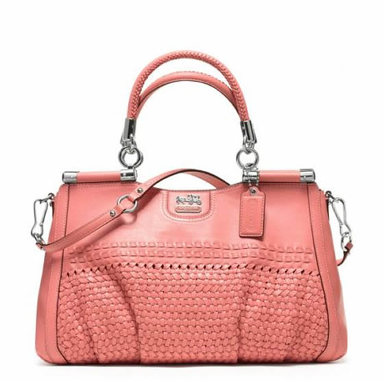 Strawberry Leopard: Coach handbags: Summer Madison in Pink or Coral