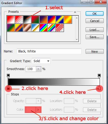 steps to fill gradient