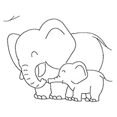 Baby Elephant Coloring Pages Ideas Images