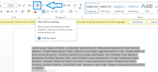 Cara Menghilangkan Background Warna Hasil Copy-Paste di Ms.Word